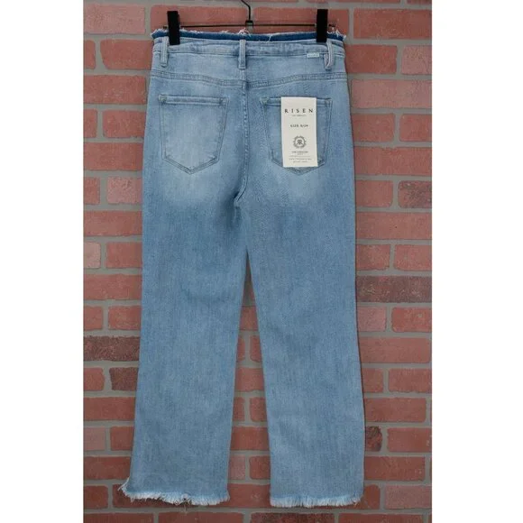 RISEN Crop Flare Jeans - Size 9/29 - Picture 7 of 13